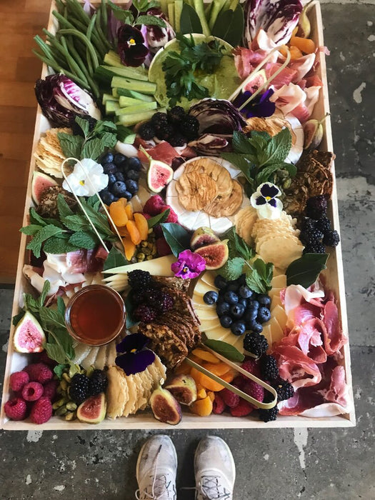 'The Works' Cheese, Charcuterie & Crudite Board - LG (serves 16-20)