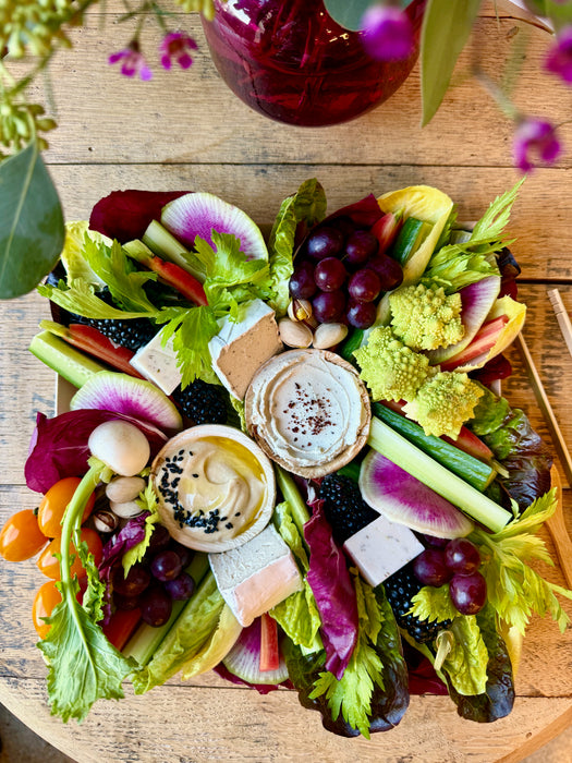 'Just For Two' Crudités & Vegan Cheese Board (serves 1-3)