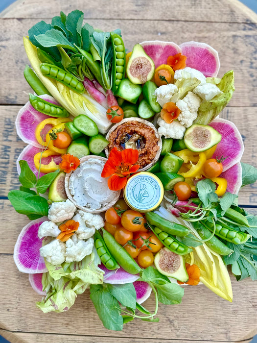'Just For Two' Crudités & Vegan Cheese Board (serves 1-3)