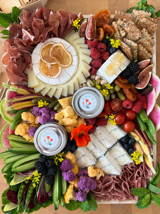 'The Works' Cheese, Charcuterie & Crudité Board - MED (serves 10-14)