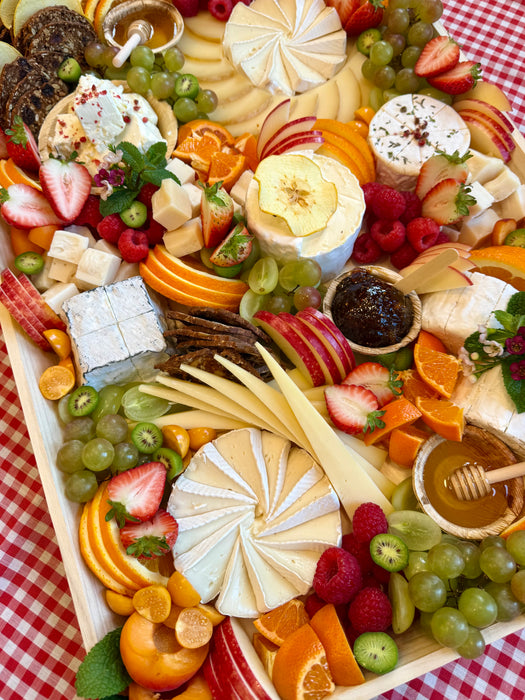 Farmers Market Fruit & Cheese Board - LG (serves 16-20)