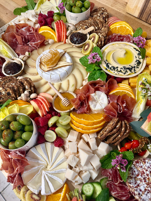 'The Works' Cheese, Charcuterie & Crudite Board - LG (serves 16-20)