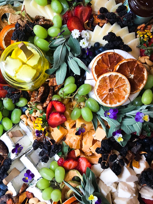 Farmers Market Fruit & Cheese Board